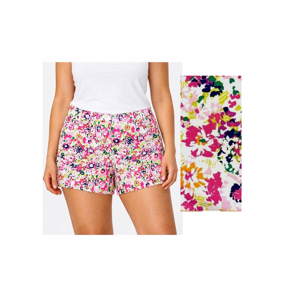 Crown & Ivy Caroline Floral Shorts Size 16 NWOT 5 in Inseam